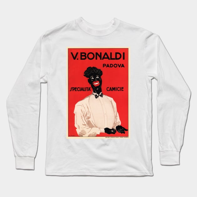 V BONALDI PADOVA Special Tailored Shirts Vintage Italy Advertisement Art Deco Long Sleeve T-Shirt by vintageposters